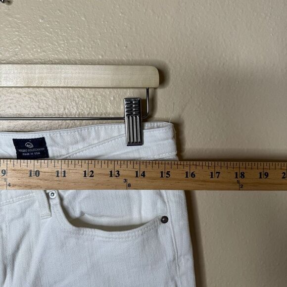 AG Adriano Goldschmied Jeans Women's 29R White The Prima Mid-Rise Cigarette - Picture 8 of 13